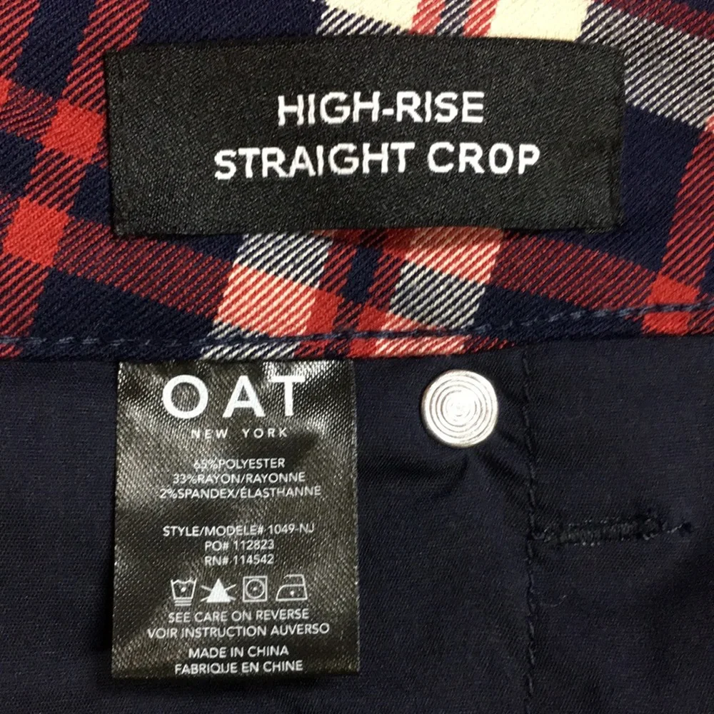 OAT Already Checked Cropped Plaid Pants Punk Ska
